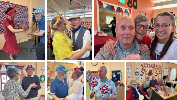 A montage of photos from Rosewood Community Hub's VE Day party