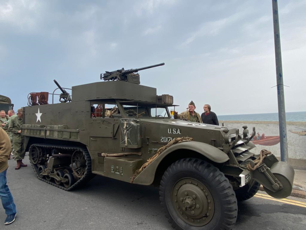 A military vehicle at the 1940s event