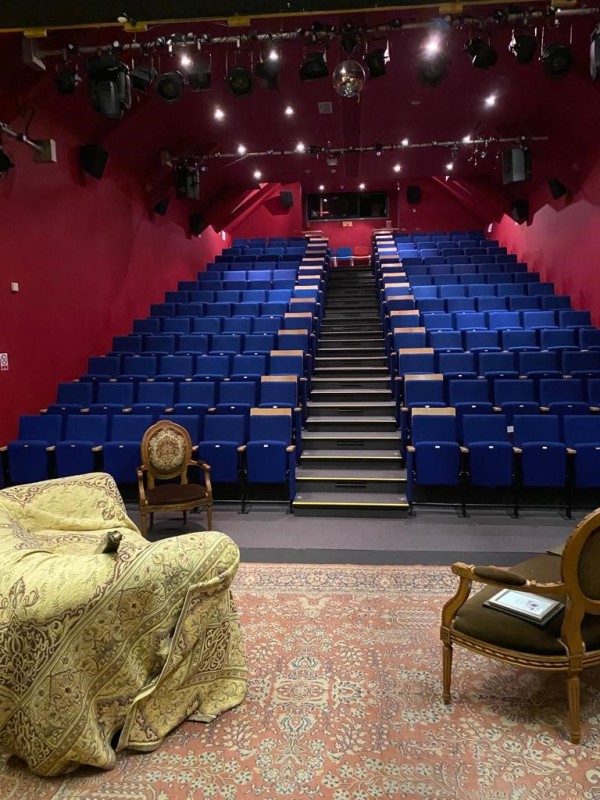 View of the theatre set
