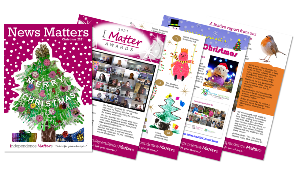 Christmas newsletter pages